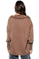ON THE GO TWO PIECE TANK TOP SWEATSHIRT SET