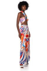ON THE ISLAND TIE TOP MAXI SKIRT SET