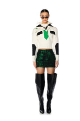 ON THE MOVE PULLOVER SWEATSHIRT IN WHITE MULTI