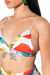 ON THE PATIO TRIANGLE BRALETTE
