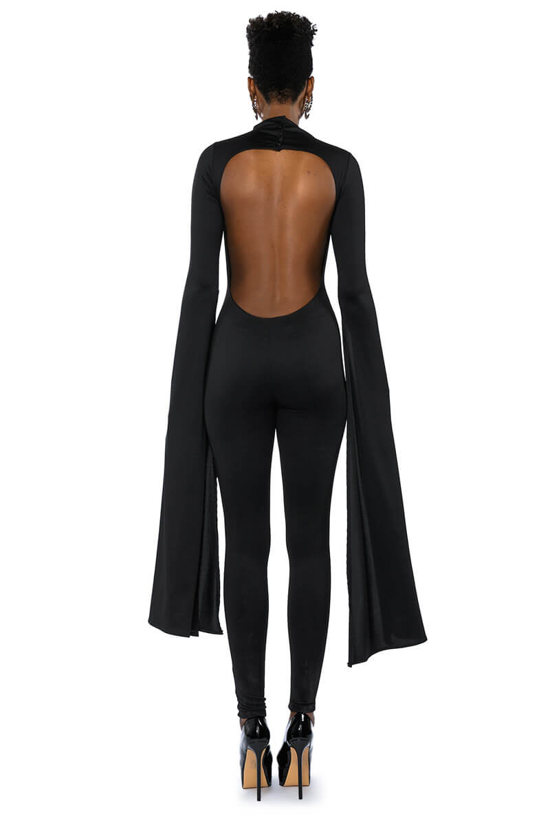 ON TOP DRAMATIC SLEEVE CATSUIT