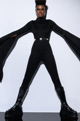 ON TOP DRAMATIC SLEEVE CATSUIT