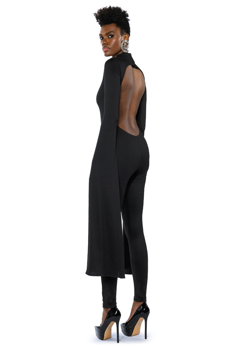ON TOP DRAMATIC SLEEVE CATSUIT