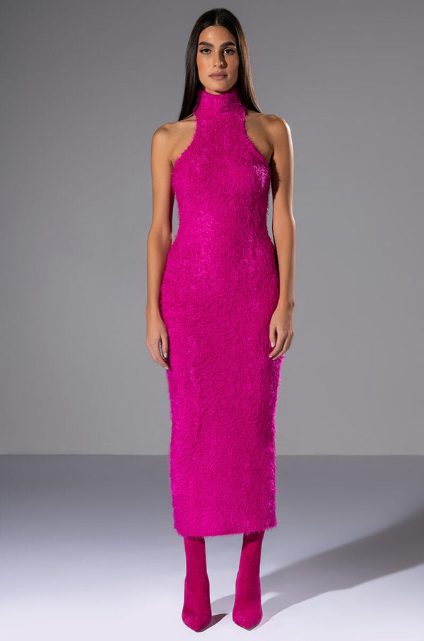 ON WE GO TEXTURED MAXI DRESS