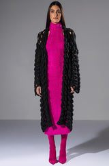 ON WE GO TEXTURED MAXI DRESS