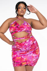 ON YOUR MIND MINI DRESS WITH CUT OUTS