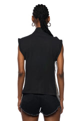 METAL RADAR BODY BUTTON DOWN TOP
