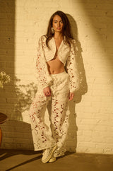 ONE LAST NIGHT FLORAL WIDE LEG PANT