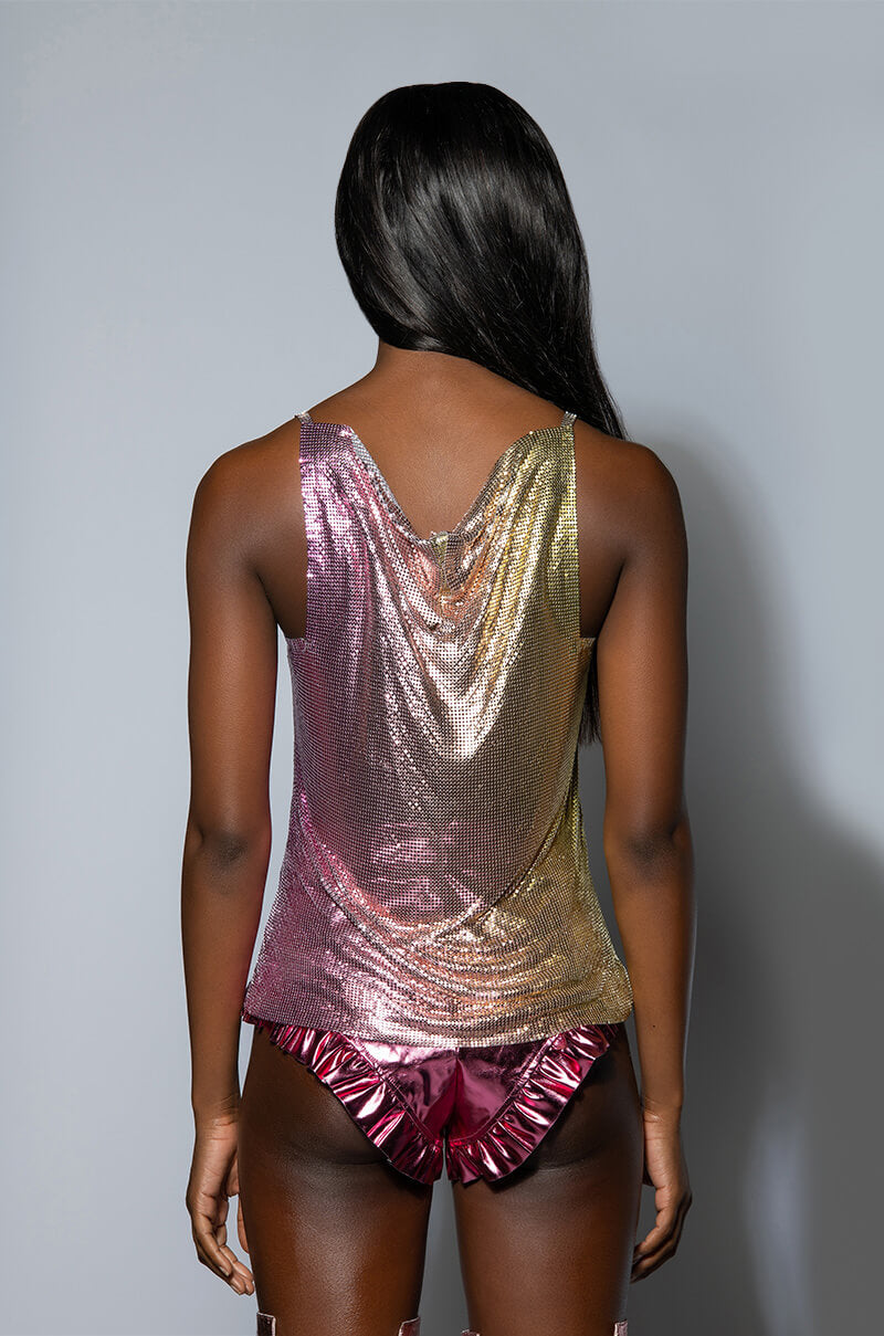 ONE MORE WEEKEND CHAINMAIL TANK TOP