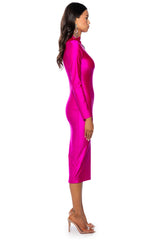 ONE OF ONE LONG SLEEVE MIDI DRESS