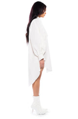 ONE STEP CLOSER OVERSIZED POPLIN BUTTON DOWN DRESS