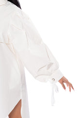 ONE STEP CLOSER OVERSIZED POPLIN BUTTON DOWN DRESS