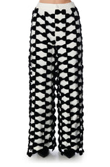 OPAL ALL OVER BOW DETAIL WIDE LEG PANT