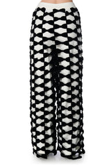 OPAL ALL OVER BOW DETAIL WIDE LEG PANT