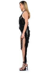 OUT OF MY LEAGUE ONE SHOULDER RUFFLE DRAPED TOP