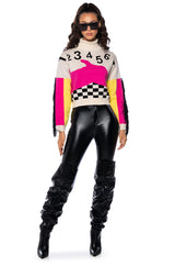 OUTNUMBERED FRINGE DETAIL TURTLENECK SWEATER