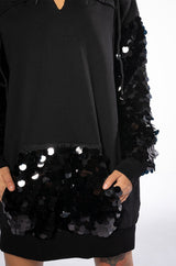 OVER THE TOP HOODED DRESS