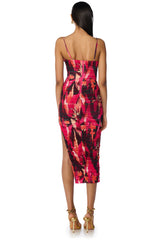 OVERSEAS VACATION MESH MIDI DRESS