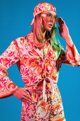 PAISLEY PLEASE TIE FRONT MINI SET