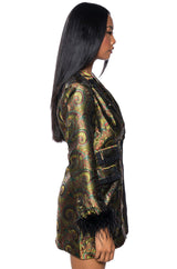 PAISLEY THIS PAISLEY THAT BLAZER DRESS