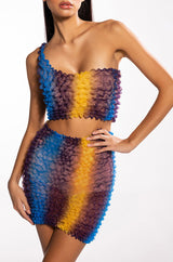 PALOMA TEXTURED ONE SHOULDER TOP