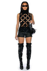 PARALLEL DIMENSION SLEEVELESS TURTLENECK