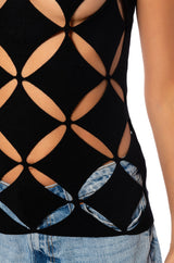 PARALLEL DIMENSION SLEEVELESS TURTLENECK