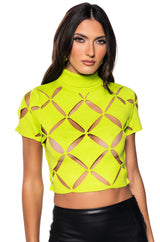 PARALLEL DIMENSIONS CROPPED SWEATER