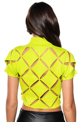 PARALLEL DIMENSIONS CROPPED SWEATER