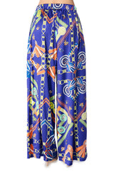 PARISIAN SATIN PRINTED PALAZZO PANT