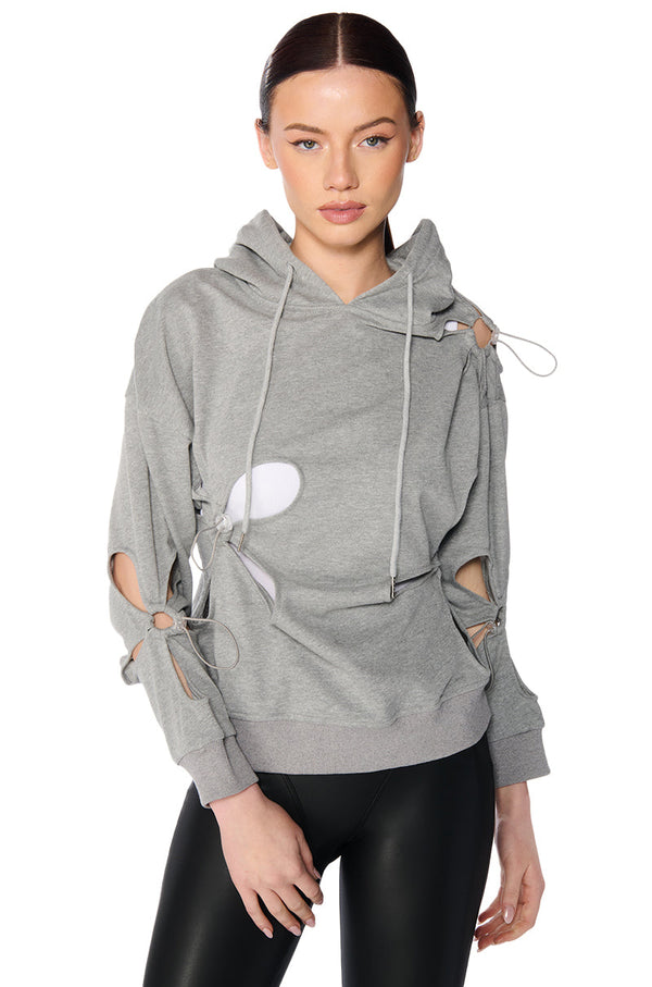 PARKER CUT OUT HOODIE