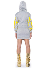 PARKER STRING DETAIL SWEATSHIRT DRESS