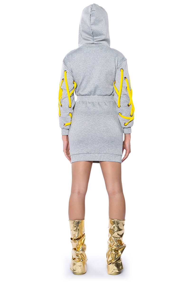 PARKER STRING DETAIL SWEATSHIRT DRESS