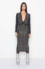 PART TIME LOVER FULL BEADED BANDAGE DRESS