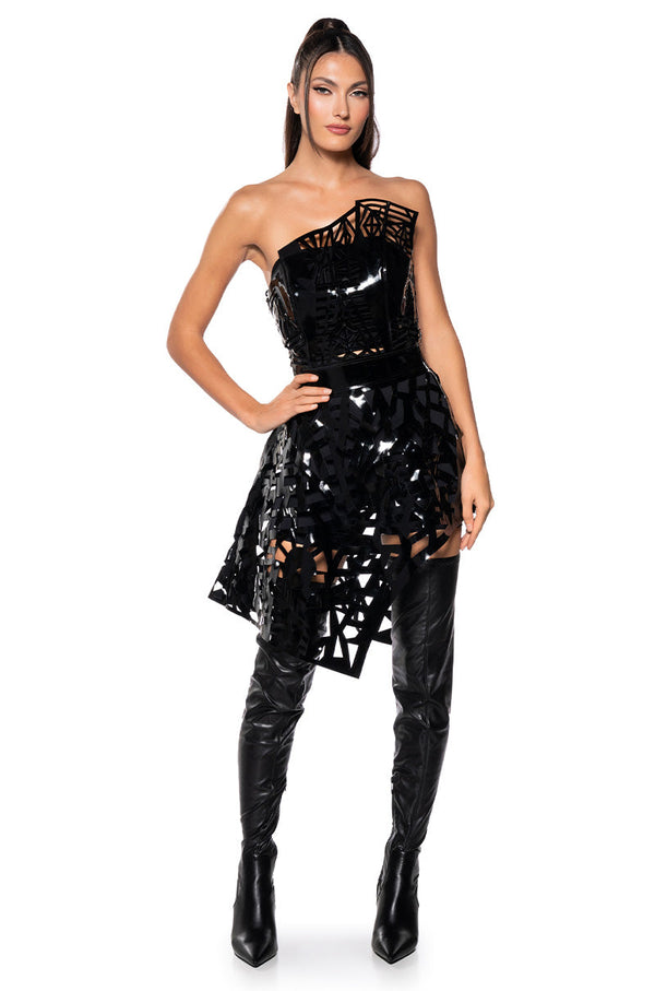 PARTY IN THE BACK CUT OUT MINI DRESS