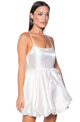 A NEW ME SATIN MINI DRESS