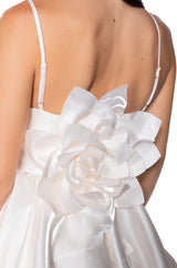 A NEW ME SATIN MINI DRESS