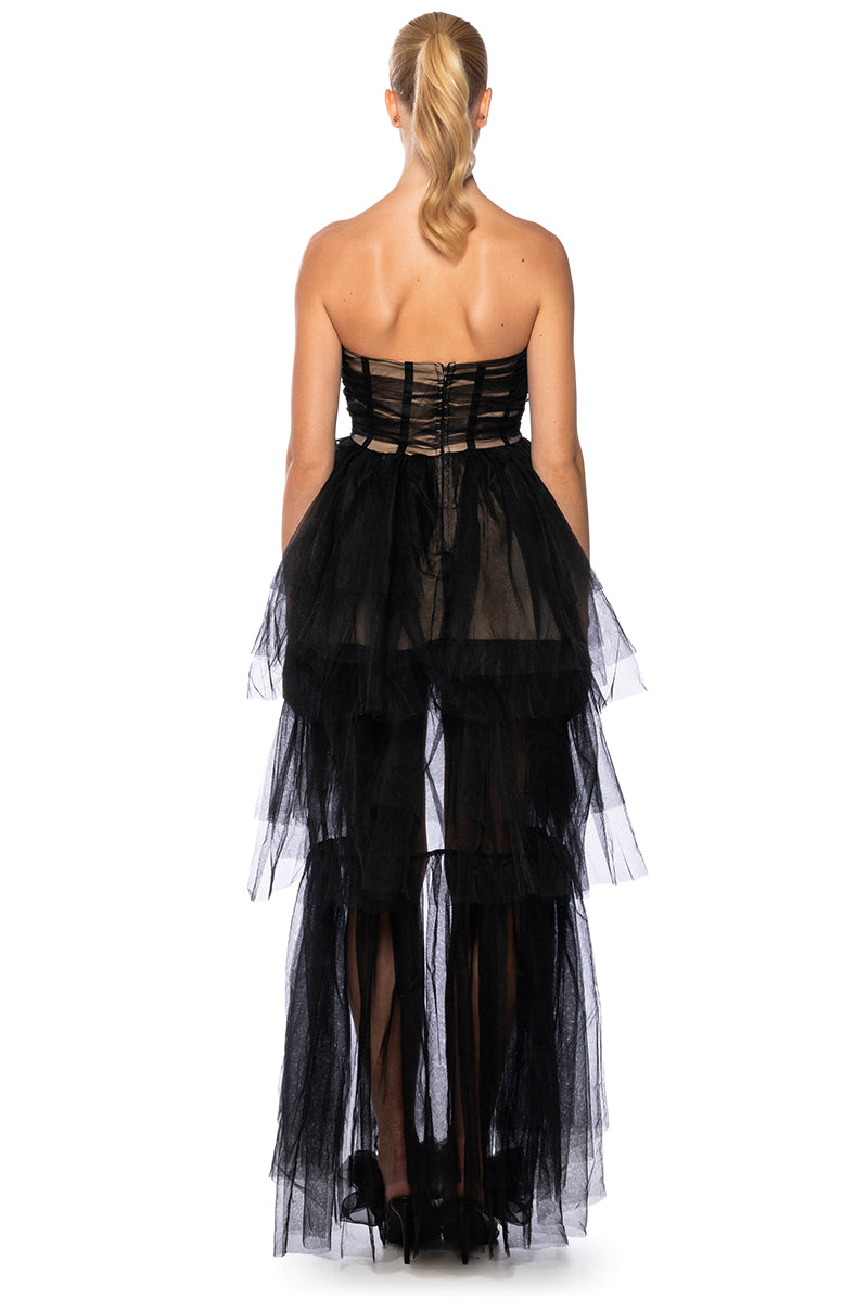 PARTY STARTER HIGH LOW TULLE DRESS