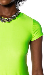 PAXTON DISCO SHORT SLEEVE TSHIRT IN LIME