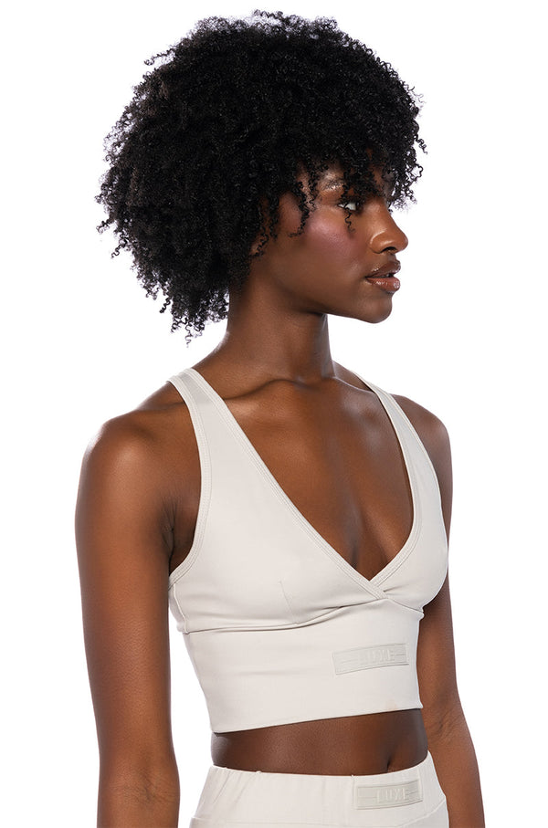 ITS THE PAXTON LUXE LONGLINE BRALETTE IN LIGHT GREY
