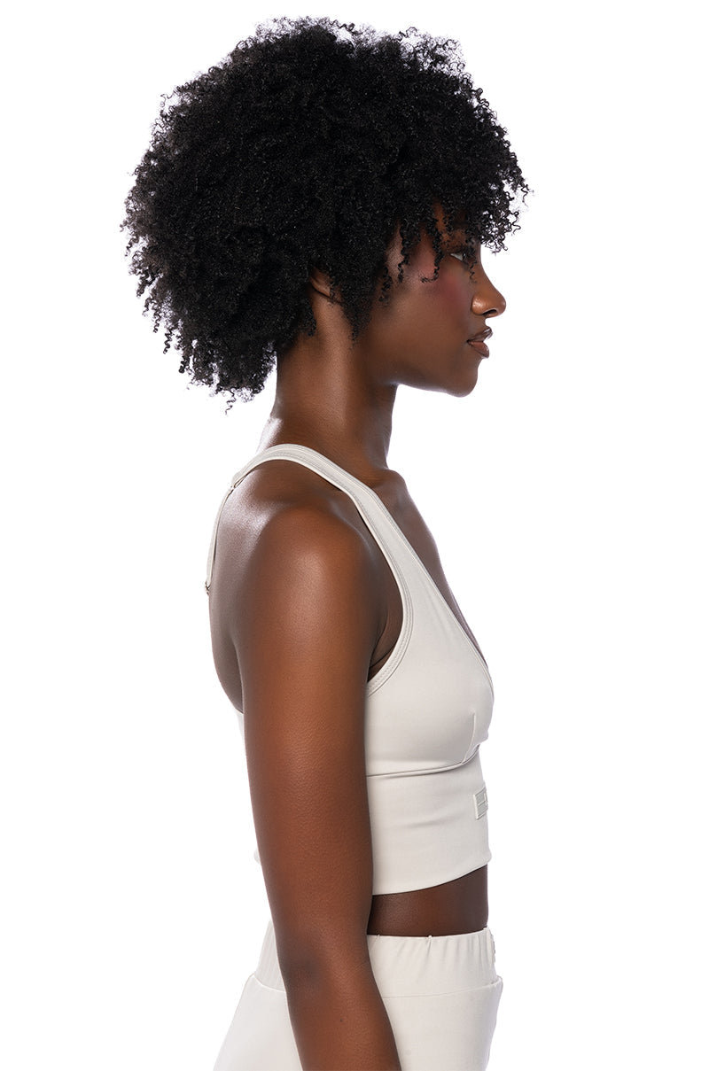ITS THE PAXTON LUXE LONGLINE BRALETTE IN LIGHT GREY
