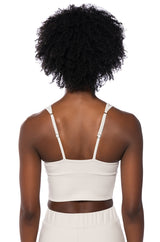 ITS THE PAXTON LUXE LONGLINE BRALETTE IN LIGHT GREY