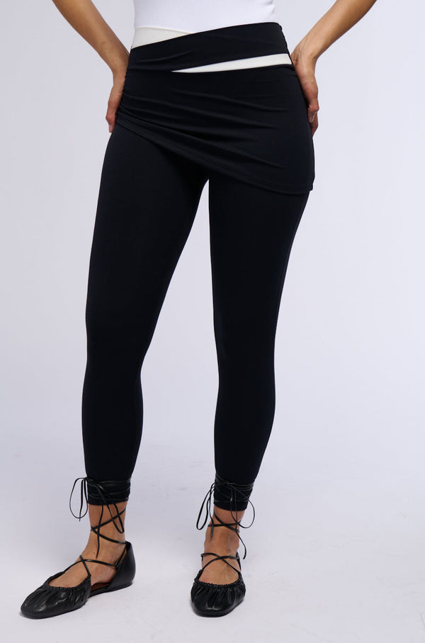 PAXTON LEGGING WITH SKIRT OVERLAY