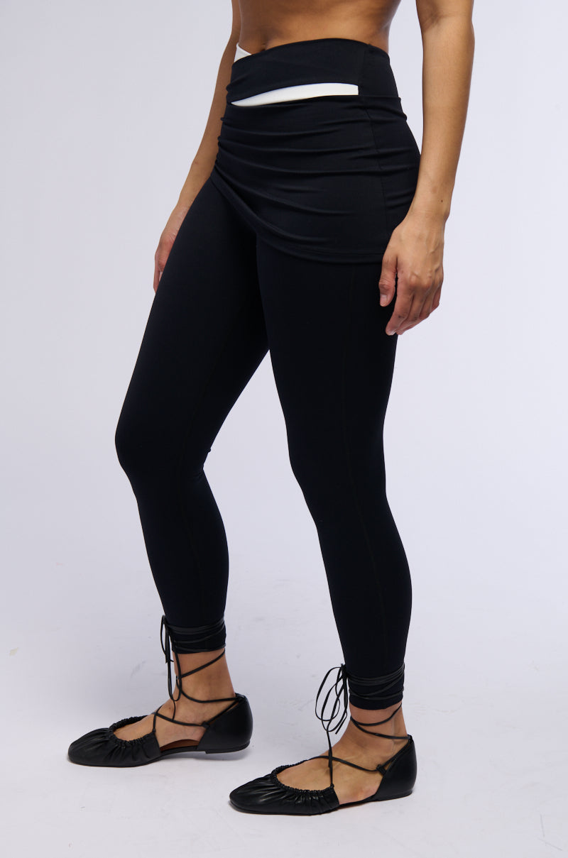 PAXTON LEGGING WITH SKIRT OVERLAY