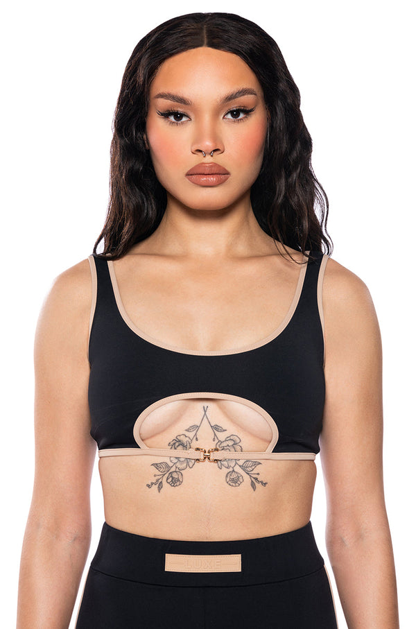 PAXTON LUXE REVERSIBLE CONTRAST TRIM BRALETTE