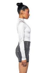 PAXTON NEW SHINE REVERSIBLE ZIP UP BODYSUIT