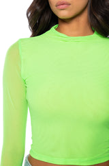 PAXTON SEXY MESH LONG SLEEVE TEE