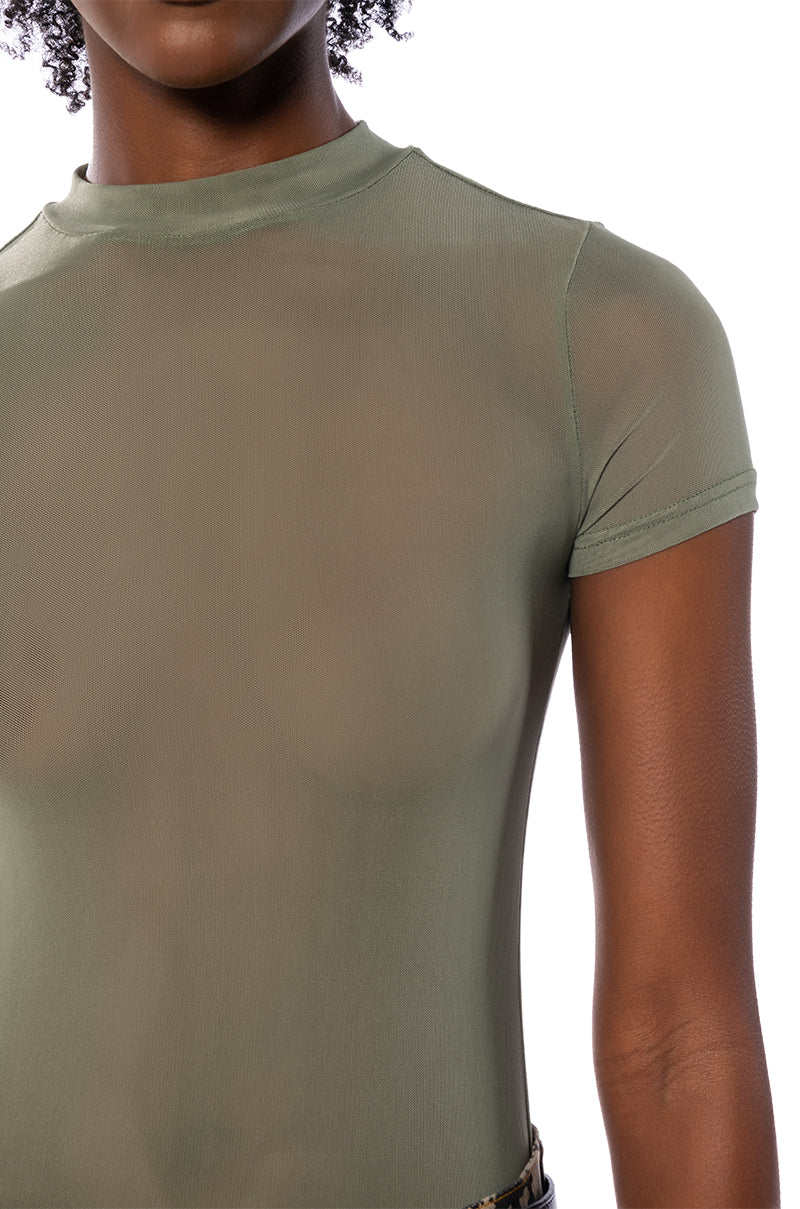 PAXTON SHORT SLEEVE MESH BODYSUIT