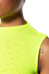 PAXTON SLEEVELESS MESH BODYSUIT