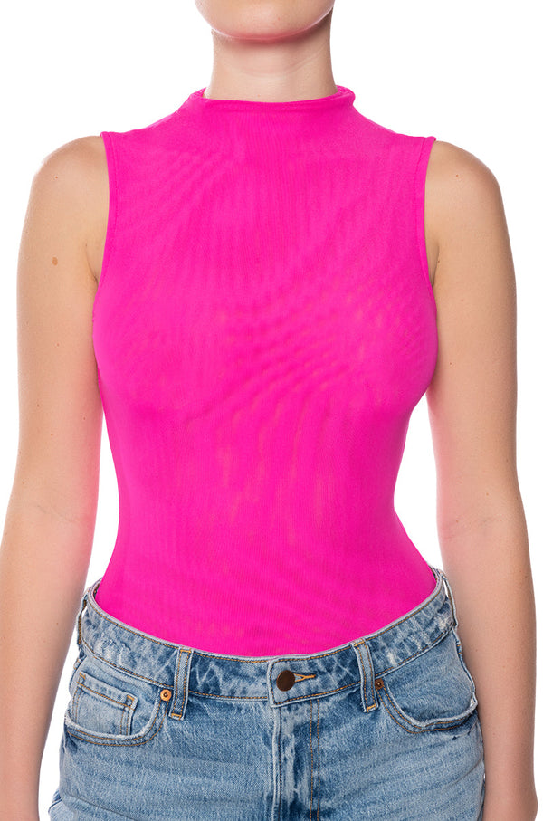 PAXTON SLEEVELESS MESH BODYSUIT